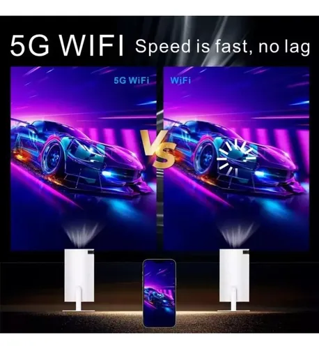 Mini Proyector Portátil 4k Android Full Hd Smart Wifi Cinema