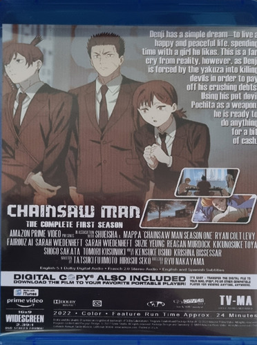 Chainsaw Man Completa 2022 Blu Ray Latino