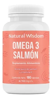 Nw Omega 3 Salmon acidos Grasos Epa Dha Vitamina E 180 Caps
