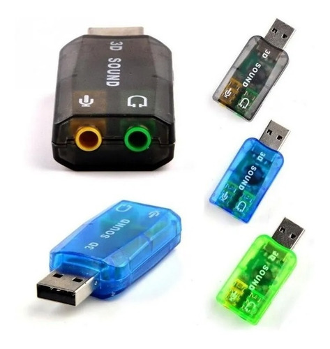 Tarjeta De Sonido Externa Audio Mic Usb Pc Adaptador 3.5mm