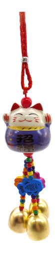 Llamador Con Campana Gato De La Suerte Maneki Neko