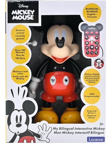 Robot Bilingüe Lexibook Mickey - Inglés/español, 100