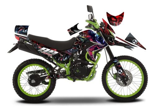 Stickers, Calca, Vinil, Para Moto Dm200 2023 Lima Venom