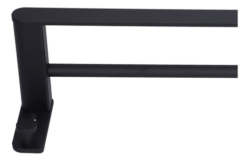 Barra Para Colgar Toallas Doble De Aluminio Toallero Rack Sp