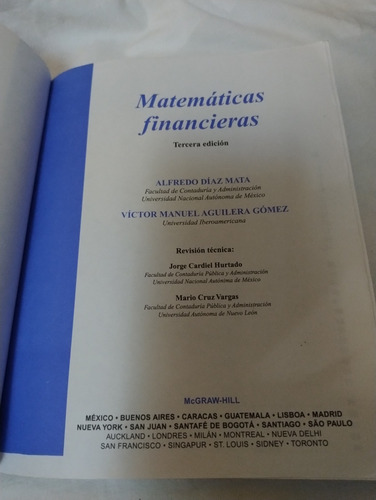 Matemáticas Financieras Mc Graw Hill (Usado)