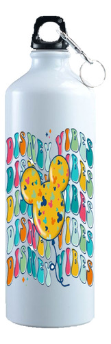 Botella De Agua Aluminio Disney Vibes
