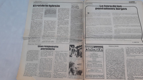 Diario Revista Antigua * Peronista Por La Lib Naciona * N° 1 (Usado)