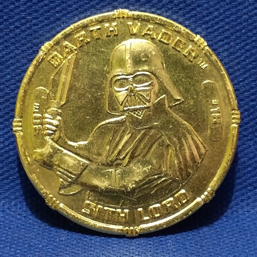 Hasbro 30th Anniversary Star Wars Coin Darth Vader Gold (Usado)