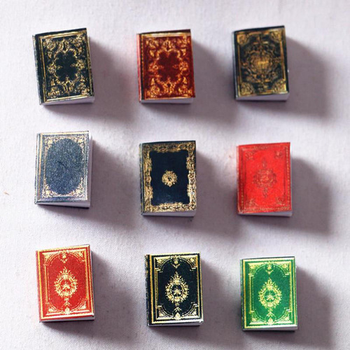 Nuevo Juego De 18 Piezas Hecho A Mano 1/6 1/12 Mini Libro