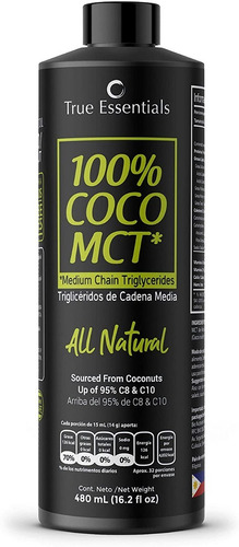 100% Coco Mct Oil 480 Ml Wellthy