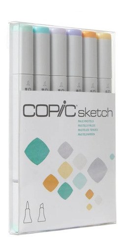 Imagen 2 de 2 de Copic Sketch Too Marker Pale Pastels Tonos Pasteles Recargab