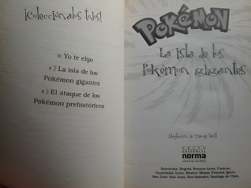 Libro La Isla De Los Pokémon Gigantes Original Nintendo (Usado)
