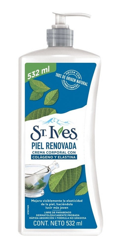 Crema Corporal St Ives Colágeno Y Elastina Piel Renovada 