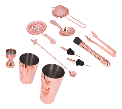 Set De Coctelera Rosa, 11 Unidades, Batidora De Bebidas De A
