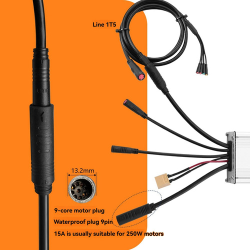 Controlador De Bicicleta Eléctrica Con Cable De Luz 1t5 Kt-1