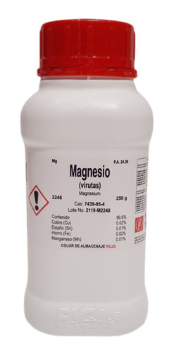 Magnesio (virutas) R. A. De 250 G Fagalab