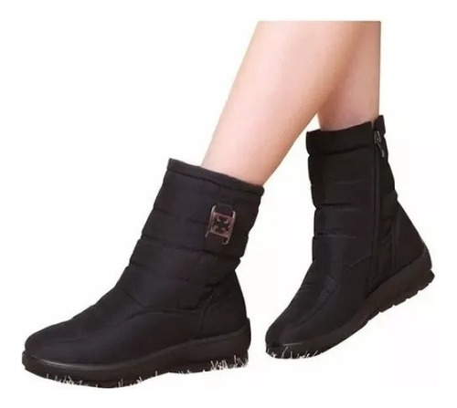 Conjunto De Botas Curtas Femininas Quentes E Impermeáveis