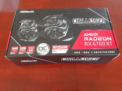 Placa De Video Asrock Rx6700xt Challenger 12 Gb Oc (Usado)