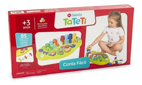 Juego Cuenta Facil De Encastre Y Números Didáctico Calesita Color Multicolor