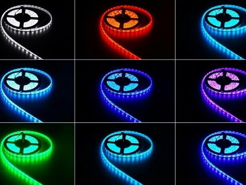 Cinta Led 5050 Rgb 12v Dc Metro 60 Led X Mt Multicolor Supli