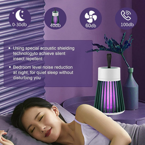 Lámpara Para Matar Mosquitos, Mosquito Zapper, Usb Rechargea
