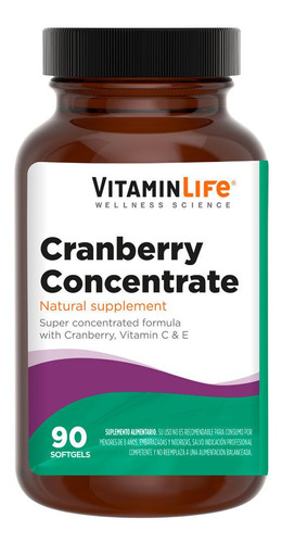 Vitamin LifeCranberry Concentrate New Fórmula De 90 Tablet