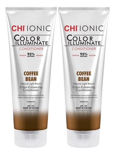 Chi 2x1 Acondicionador Depositador De Color Café 251 Ml 