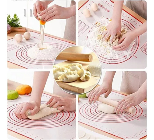 Tapete Silicón Mantel Antiadherente Repostería Fondant 60*40