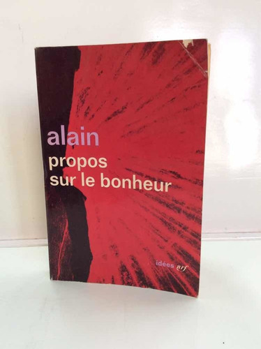 Sobre La Felicidad - Alain - Filosofía - En Francés