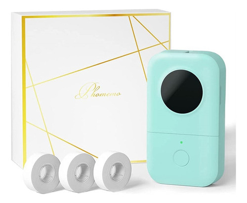 Mini Impresora Rotuladora Térmico Bluetooth Color Verde