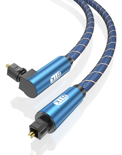 Emk Cable De Audio Optico De 90 Grados (3.3 Pies/3.3 Ft) Cab