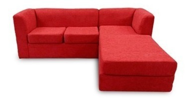 Sillon Sofa Esquinero Chenille 3 Cuerpos Entrega Inmediata