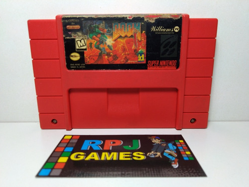 Doom Original P/ Snes Super Nintendo - Loja Centro Rj - &&