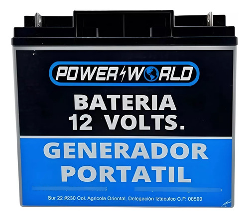 Batería Para Generador De Luz 12volts 18amp Planta De Luz