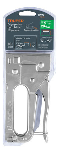 Engrapadora Tipo Pistola 1/4 5/16 200 Grapas Truper 17977