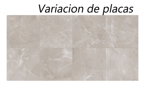 Imagen 2 de 5 de Porcelanato Pulido Cerro Negro Monaco Gris 58,5x58,5 1ra