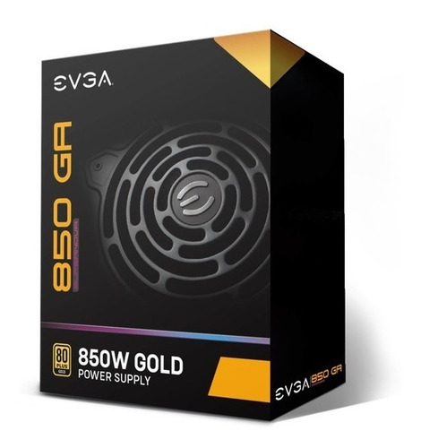 Imagen 2 de 9 de Fuente Gamer Evga 850w 850 Ga Supernova 80 Plus Gold Modular