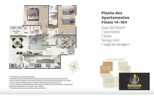 Apartamento Com 2 Dormitórios À Venda, 75 M² Por R$ 439.000,00 - Jardim Marina - Mongaguá/sp - Ap0030