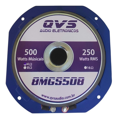 Imagem 7 de 7 de 4 Auto Falante Qvs 8 Polegadas 250rms Medio Grave Medio Qvs