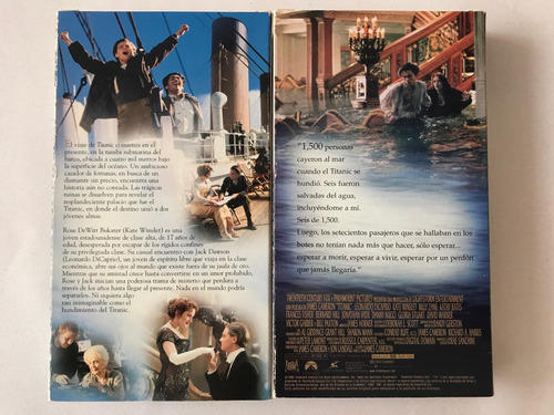 Titanic Vhs Set De Lujo Con 2 Cassettes Subtitulada (Usado)