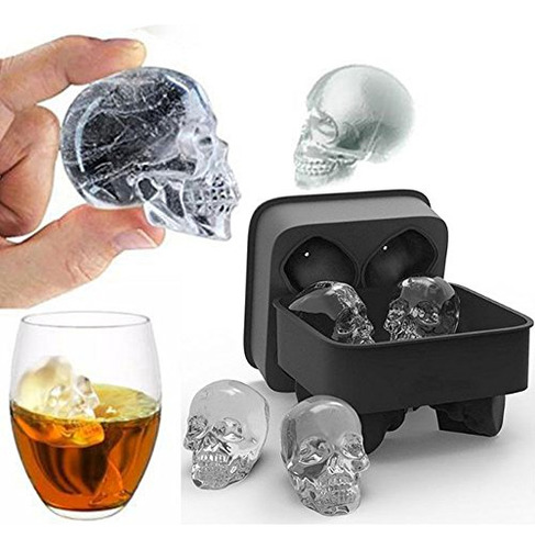 Molde Para Cubitos De Hielo De Silicona Flexible En 3d Con F