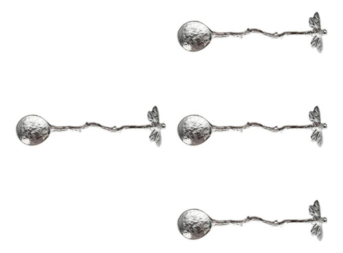 2 X 4 Cucharas De Libélula, Cuchara De Té, Cuchara Plata
