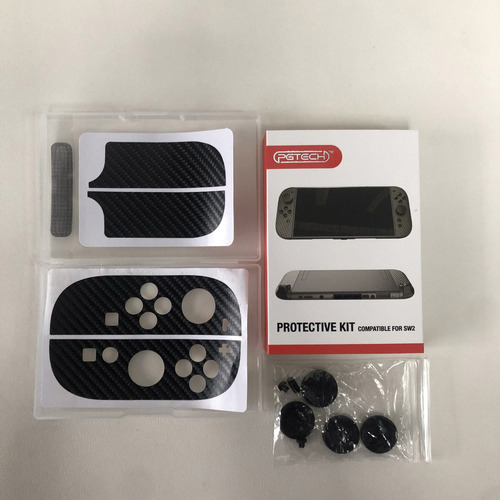 Dlsqkit Switch2: Tapones De Silicona + Adhesivos + Cubre Pol