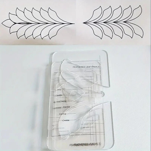 Plantillas De Retazos Transparentes De 5 Piezas, Plantillas
