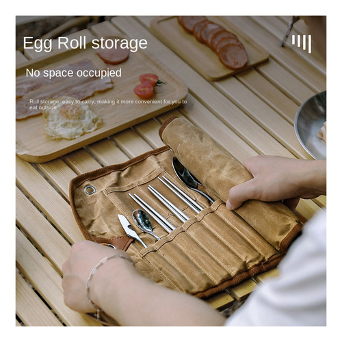 Bolsa De Almacenamiento De Vajilla Para Exteriores, Juego De