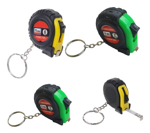 Kit 70 Mini Chaveiro Trena 1m - Lembrança / Brinde Colorido 