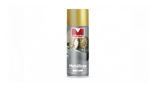 Pintura En Spray Esmalte Metalizado Dorado 350ml Marson