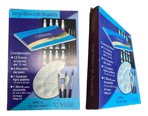 Juego Basico Acuarela Rodart 17 Piezas