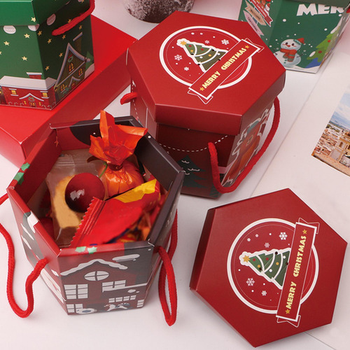 5 Caja De Regalo De Navidad, Contenedor De Dulces Para Las