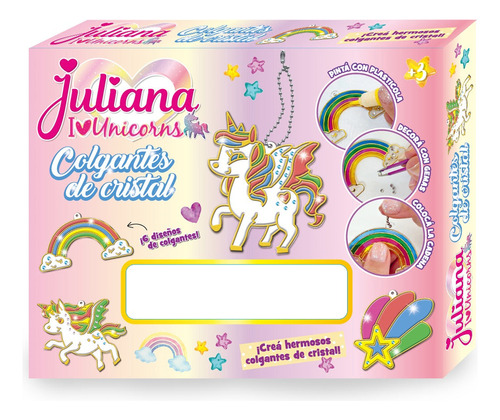 Juliana Colgantes De Cristal Unicornios